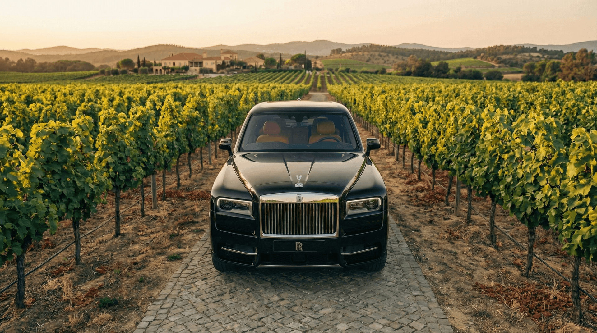 Rolls-Royce Cullinan front view - luxury car rental Algarve Lisbon Portugal