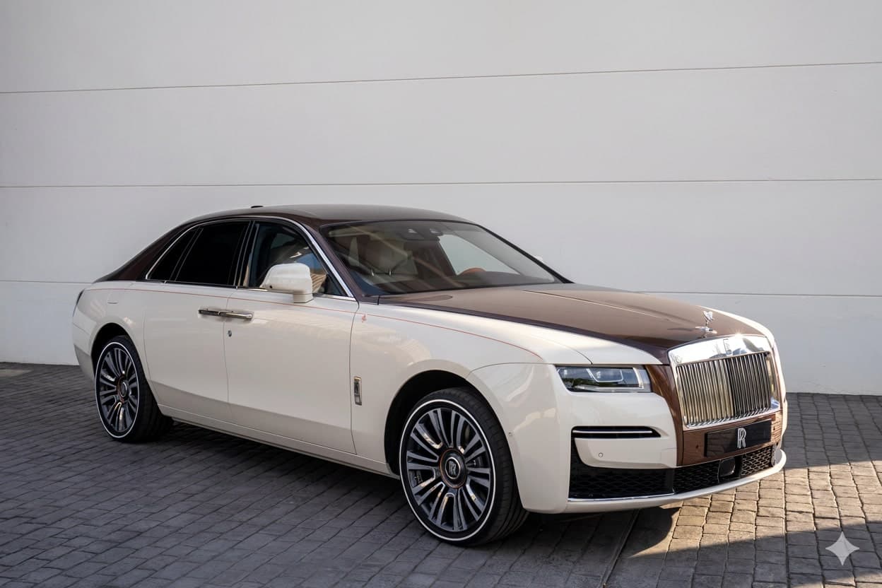 Rolls-Royce Ghost front view - luxury car rental Algarve Lisbon Portugal